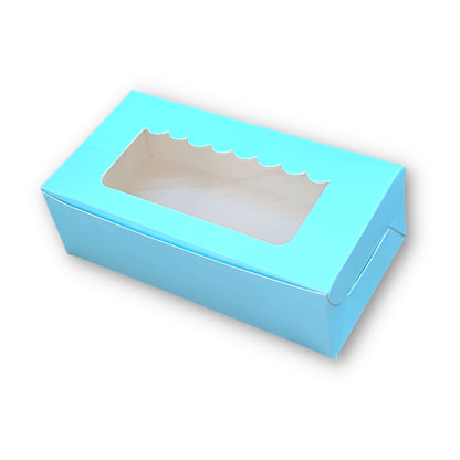 2pc Brownie Window Box I Blue Color I 6"x3"x1.75" inches