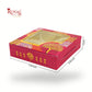Premium 4 Chocolate Box with Golden Tray | 3.75x3.75x1 inches | Red