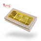 8 Cavity Chocolate Boxes | 7.5x4x1.25 inches | Cream With Golden Foiling I B2B