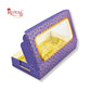 8 Cavity Chocolate Boxes | 7.5x4x1.25 inches | Purple With Golden Foiling