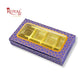8 Cavity Chocolate Boxes | 7.5x4x1.25 inches | Purple With Golden Foiling
