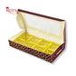 8 Cavity Chocolate Boxes | 7.5x4x1.25 inches | Maroon With Golden Foiling