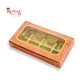 8 Cavity Chocolate Boxes | 7.5x4x1.25 inches | Peach With Golden Foiling