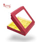 9 Cavity Chocolate Boxes | 5.75x5.75x1 inches | VT Red