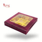 9 Cavity Chocolate Boxes | 5.75x5.75x 1 inches | Maroon