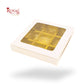 9 Cavity Chocolate Boxes I 5.5 x 5.5 x 1 inches I White