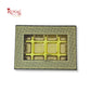 12 Cavity Rigid Chocolate Boxes With Window | Magnetic Flap | Green with Gold Foiling | 7.5 X 5.5 X 1.5 Inch | Kappa Boxes