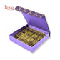 Rigid Chocolate Boxes 16 Cavity With Magnetic Flap I Purple with Gold Foiling I 7.5X7.5X1.5 Inch I Kappa Box