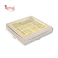 16 Cavity Chocolate Box | 7.5x7.5x1.25 inch | White With Golden Foiling