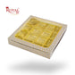 16 Cavity Chocolate Box | 7.5x7.5x1.25 inch | White With Golden Foiling