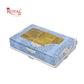 6 Cavity Chocolate Boxes | 5.75x4x1 Inch | Blue Swirl Print