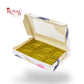6 Cavity Chocolate Boxes | 5.75x4x1 Inch | White Floral Print
