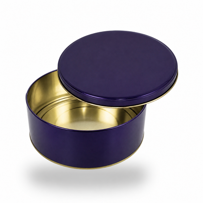 Premium Tin Box I 7"x2.5" Inches I Purple I Perfect for Christmas Gift, Return Gifts, Hamper Box, Storage