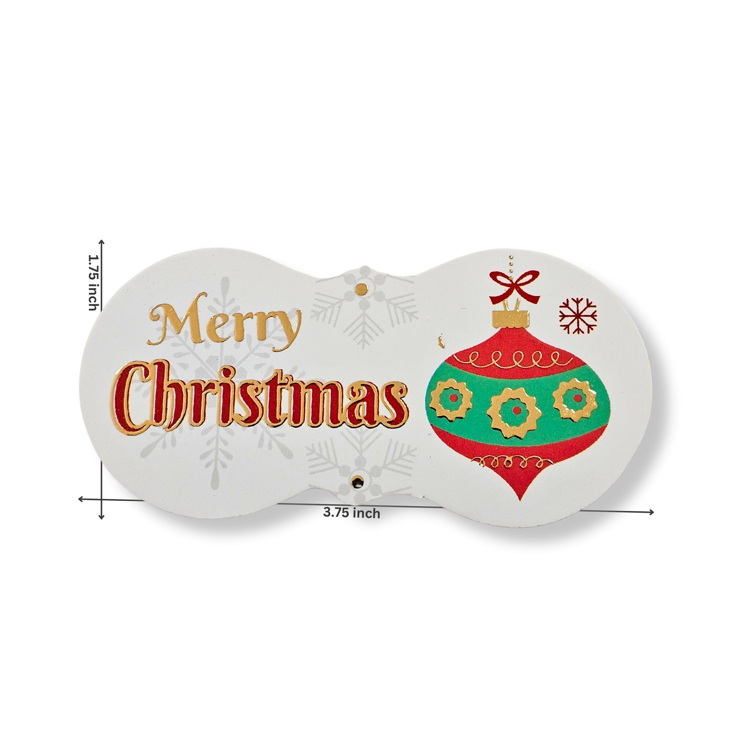 Christmas Gift Hamper Tags | 3.75x1.75 Inch | Christmas Bell | Pack of 50 Gift Tags