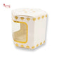 Cookies Box with Window I RCF-07 D2 White With Golden Leafing I 3x3x3 inches