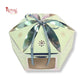 Dry Cake Box with Gold Foil Accents (7x7x3 Inch) Green Flower Royal Box Shop