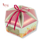 Dry Cake Box with Gold Foil Accents (7x7x3 Inch) Grey Flower Royal Box Shop