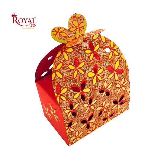 Flower Butterfly Hollow Candy Box by Royal Box Shop – Perfect for Return Gifts and Party Favors Royal Box Shop