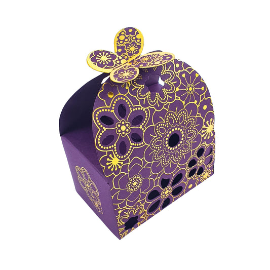 Flower Butterfly Hollow Candy Box by Royal Box Shop – Perfect for Return Gifts and Party Favors