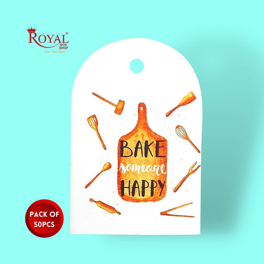 Gift Hamper Tags I Bake SOmeone Happy I Use For Gift Hamper Boxes, Cake Boxes, Return Gifts Royal Box Shop