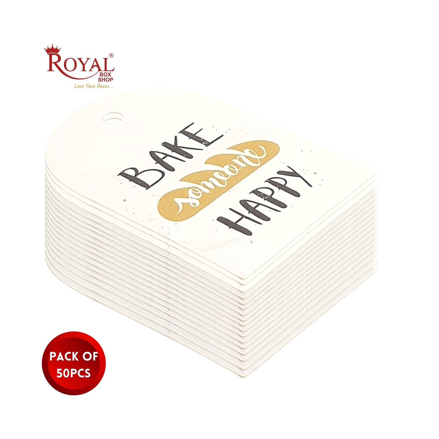 Gift Hamper Tags I Bake Someone Happy I Use For Gift Hamper Boxes, Cake Boxes, Return Gifts Royal Box Shop