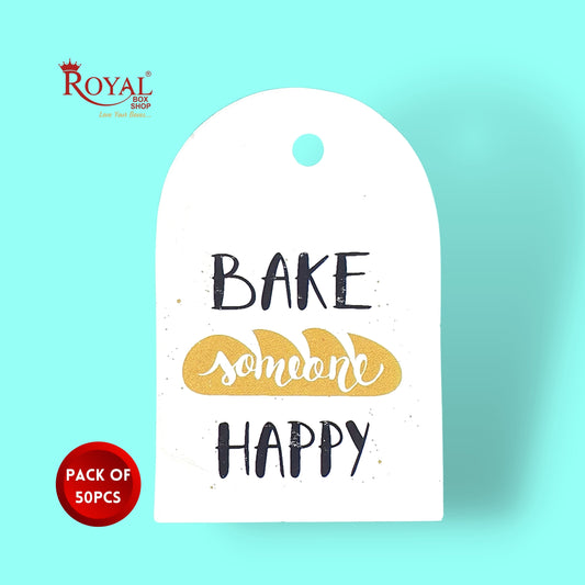 Gift Hamper Tags I Bake Someone Happy I Use For Gift Hamper Boxes, Cake Boxes, Return Gifts Royal Box Shop