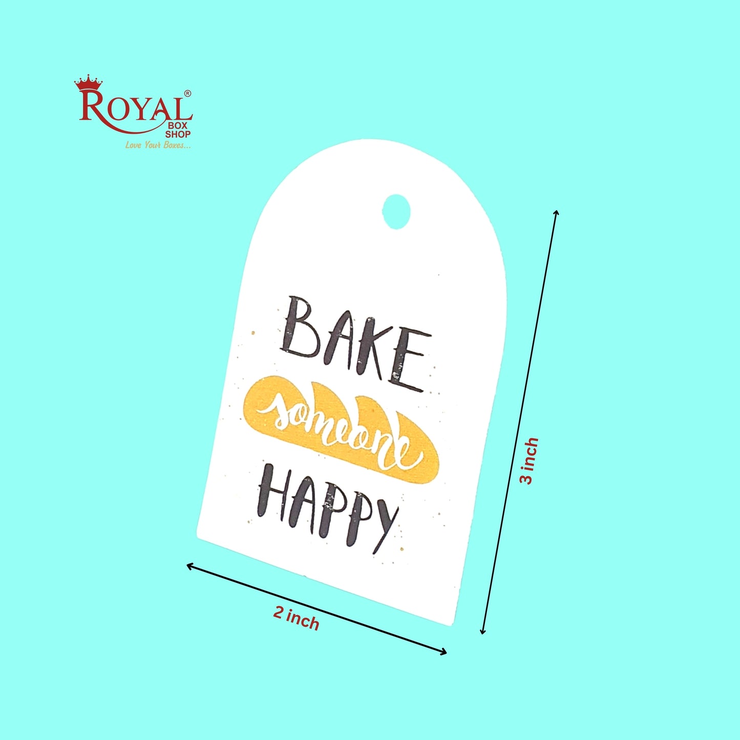 Gift Hamper Tags I Bake Someone Happy I Use For Gift Hamper Boxes, Cake Boxes, Return Gifts Royal Box Shop