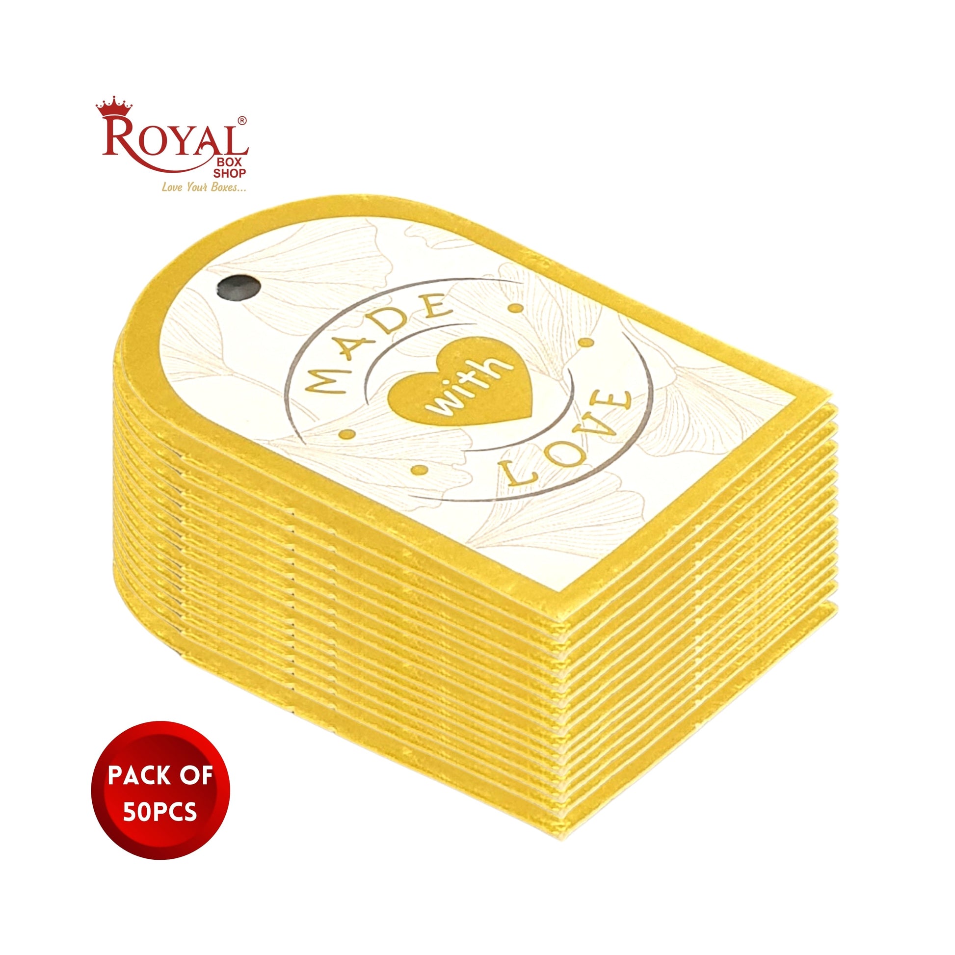 Gift Hamper Tags I Made With Love I Use For Gift Hamper Boxes, Cake Boxes, Return Gifts Royal Box Shop