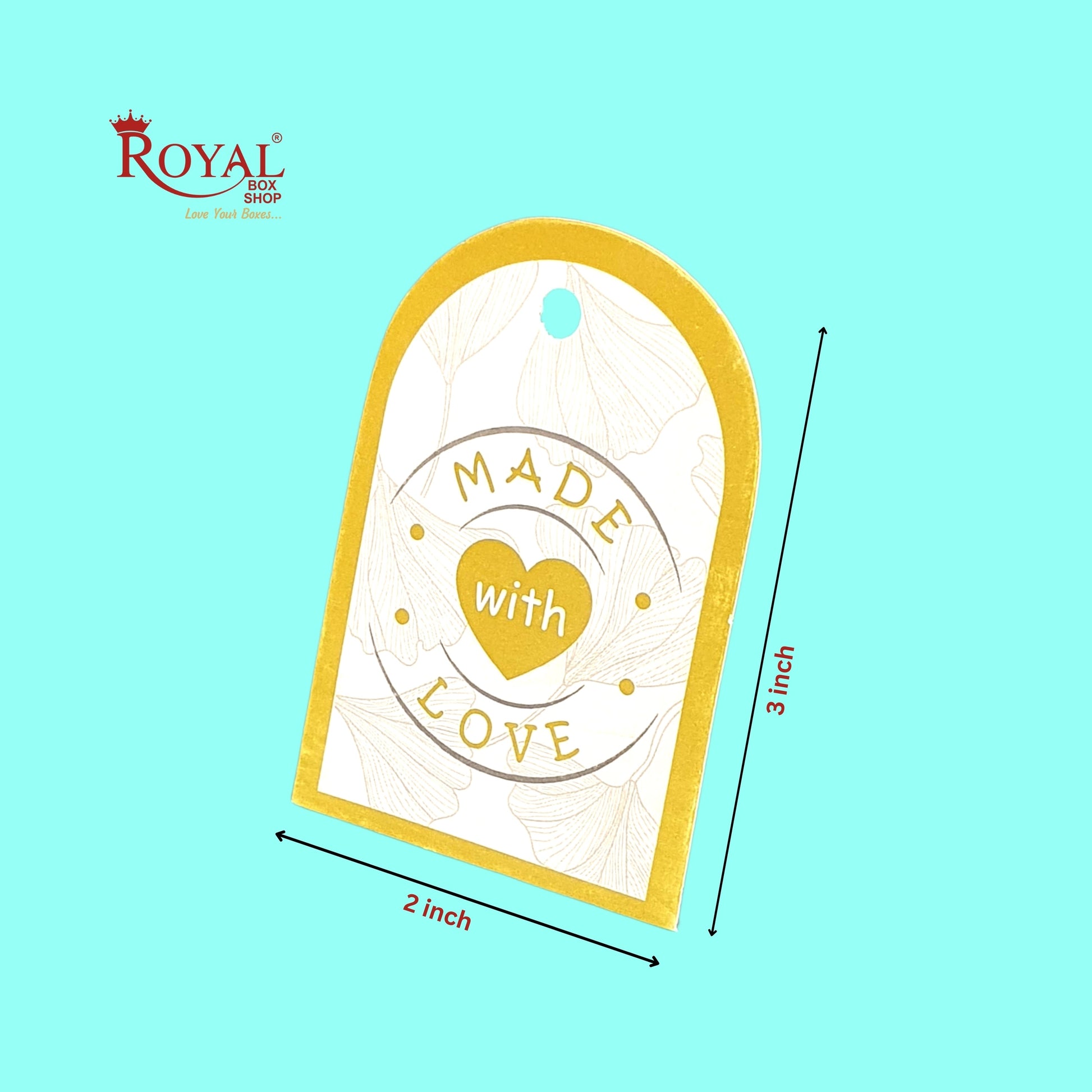 Gift Hamper Tags I Made With Love I Use For Gift Hamper Boxes, Cake Boxes, Return Gifts Royal Box Shop