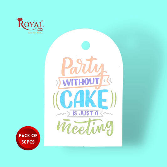 Gift Hamper Tags I Party Without Cake I Use For Gift Hamper Boxes, Cake Boxes, Return Gifts Royal Box Shop