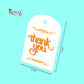 Gift Hamper Tags I Thank You I Orange I Use For Gift Hamper Boxes, Cake Boxes, Return Gifts Royal Box Shop