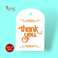 Gift Hamper Tags I Thank You I Orange I Use For Gift Hamper Boxes, Cake Boxes, Return Gifts Royal Box Shop