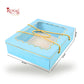 Premium Gift Hamper Box I 10x12x3.5 Inch I Royal Blue I With Golden Dori Handle