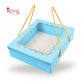 Premium Gift Hamper Box I 10x12x3.5 Inch I Royal Blue I With Golden Dori Handle