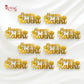 Happy Rakhi I Gift Tags I Acrylic Golden I Pack of 10 Gift Tags I Free Shipping Royal Box Shop