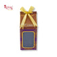 Premium Gift Box with Window I Purple Gold Leafing Print I 4.5x3x3 inches I For Return Favor Gift, Baby Shower Gifts, Room Hampers, Candy Box, Birthday Return Gift Royal Box Shop