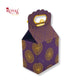 Premium Gift Box with Window I Purple Gold Leafing Print I 4x2.5x3.5 inches I For Return Favor Gift, Baby Shower Gifts, Room Hampers, Candy Box, Birthday Return Gift Royal Box Shop