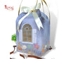 Premium Hut Theme Boxes I 7.5x7.5x8.5 Inch I Grey Color Gold Leaf Printing I Christmas Gifting, Wedding, Corporate, Birthday Return Gifting Hamper Bags Royal Box Shop