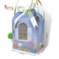 Premium Hut Theme Boxes I 7.5x7.5x8.5 Inch I Grey Color Gold Leaf Printing I Christmas Gifting, Wedding, Corporate, Birthday Return Gifting Hamper Bags Royal Box Shop