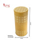 Premium Tin Jars I 6"x3" Inches I Yellow Color I Golden Foiling I Cannister for Christmas Gifting, Return Gifts, Hamper Box, Storage Royal Box Shop