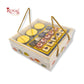 Premium Gift Hamper Bags with Transparent Lid I 10x10x3.5 inches I RBF-23 D1 I Wedding Party Gifts, Return favor Gifting