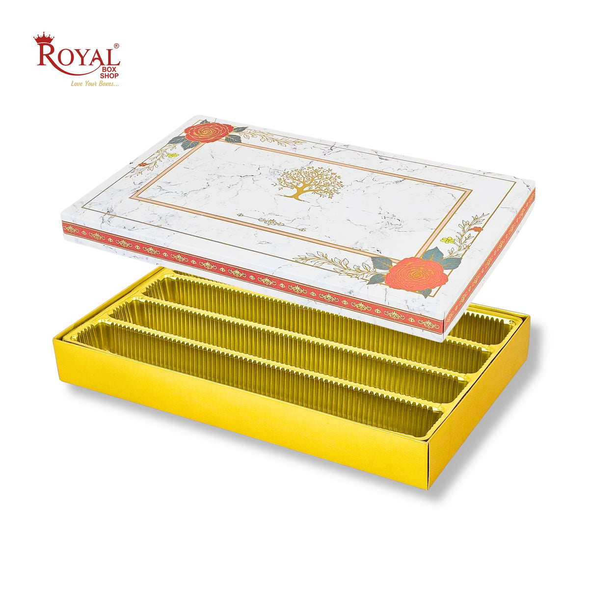 Royalboxshop® Premium Dry Fruit, Sweets & Laddoo Box Packaging I RBF 2607 D2