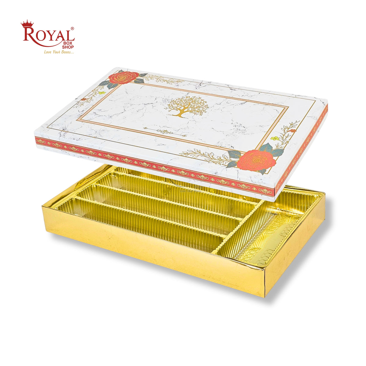 Royalboxshop® Premium Dry Fruit, Sweets & Laddoo Box Packaging I RBF 2607 D2