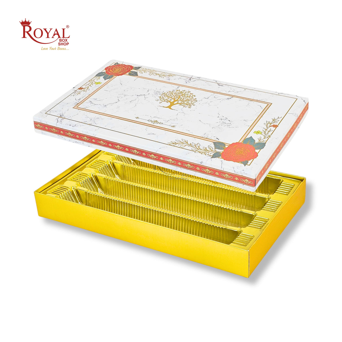 Royalboxshop® Premium Dry Fruit, Sweets & Laddoo Box Packaging I RBF 2607 D2