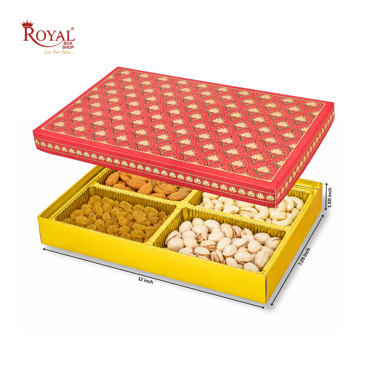 Royalboxshop® Premium Dry Fruit, Sweets & Laddoo Box Packaging I RBF 2607 D3