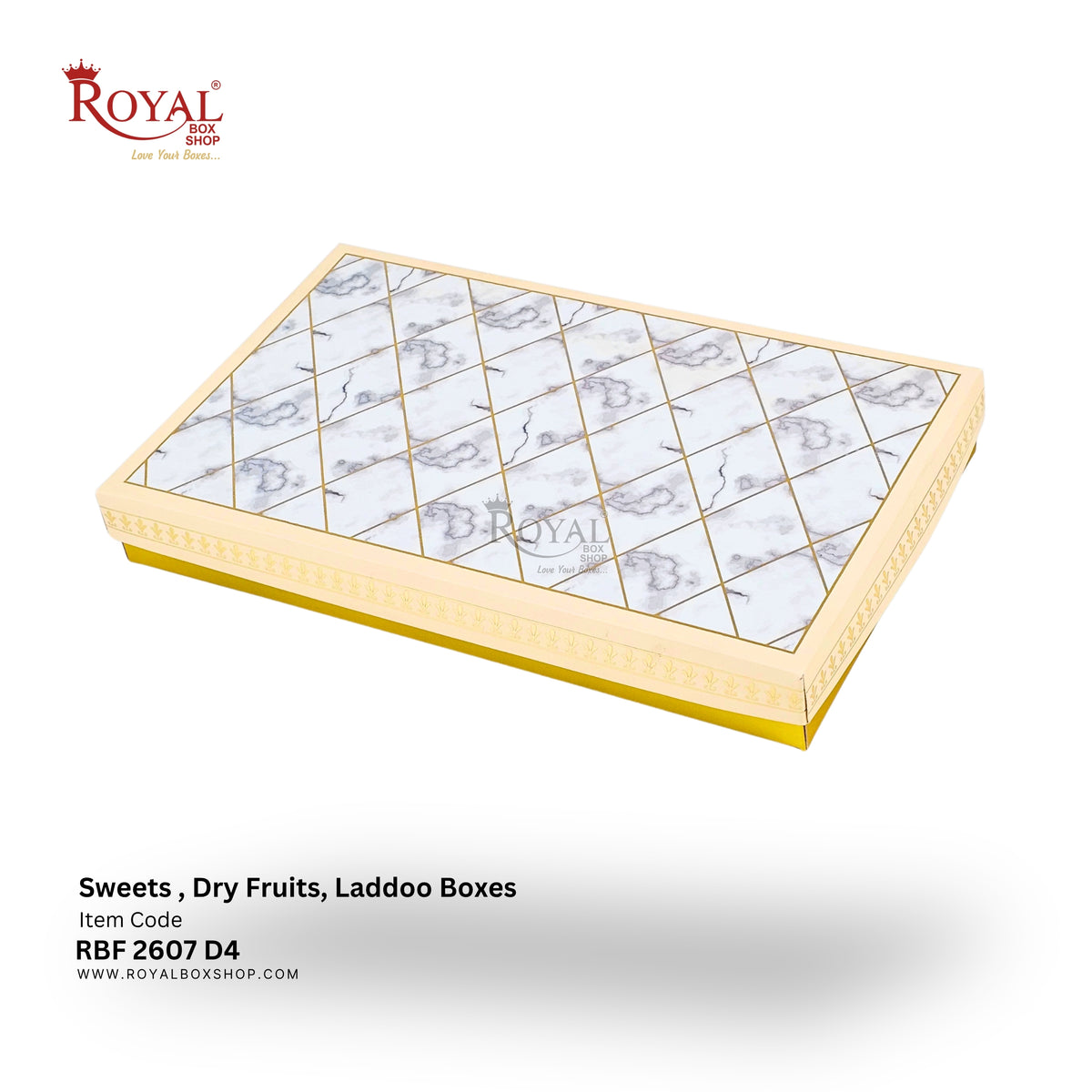 Royalboxshop® Premium Dry Fruit, Sweets & Laddoo Box Packaging I RBF 2607 D4