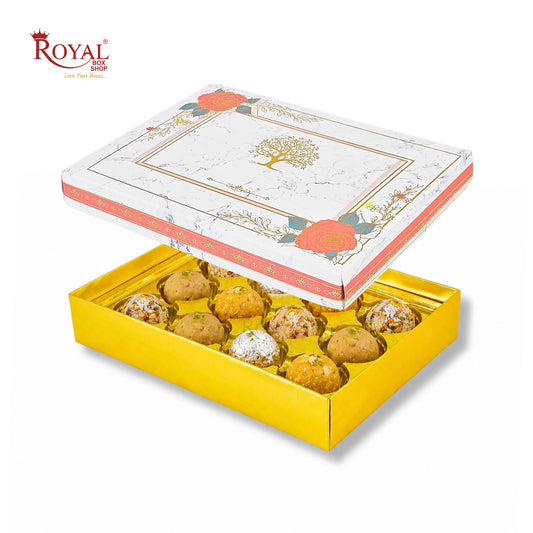 Royalboxshop® Premium Dry Fruit, Sweets & Laddoo Box Packaging I RBF 2608 D2