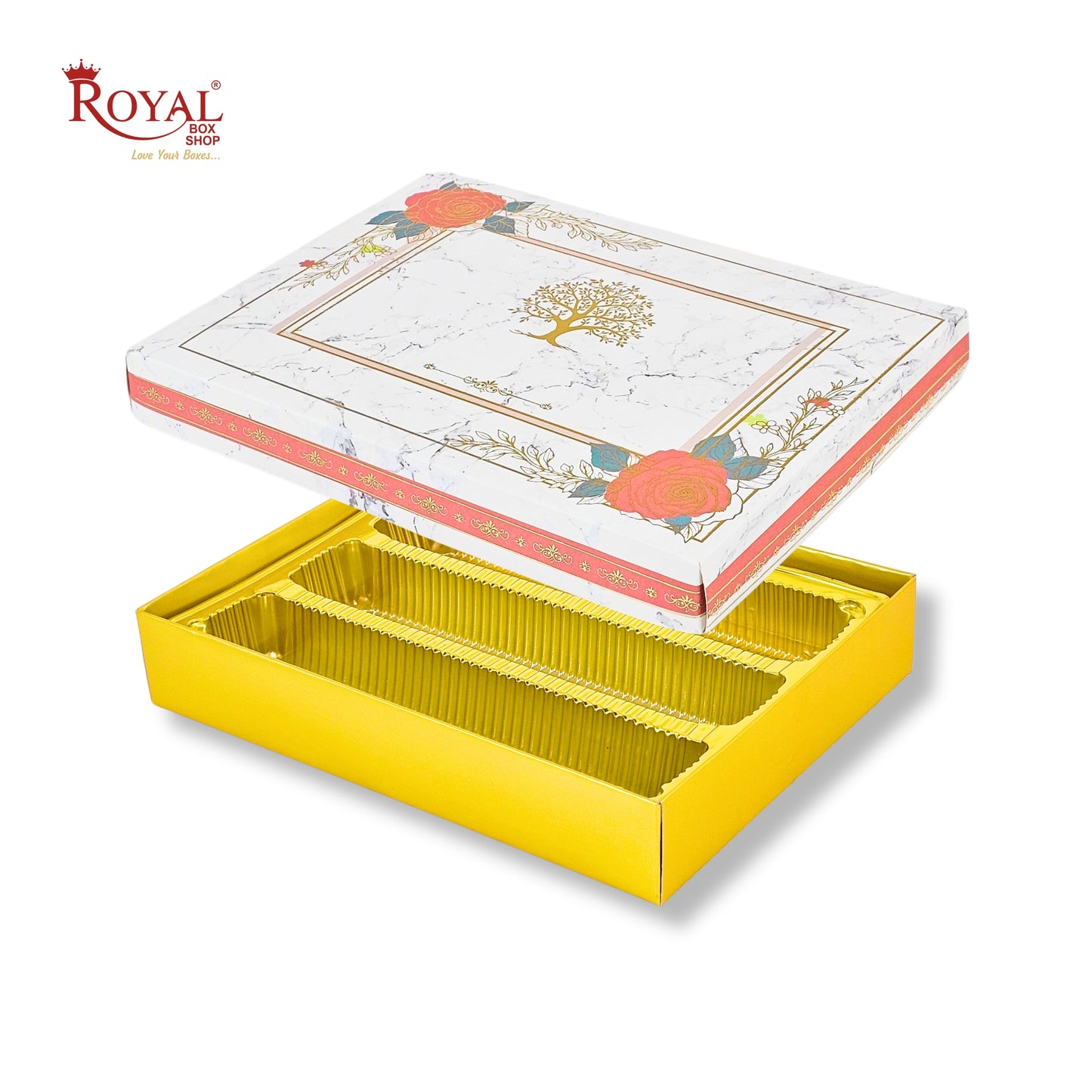 Royalboxshop® Premium Dry Fruit, Sweets & Laddoo Box Packaging I RBF 2608 D2