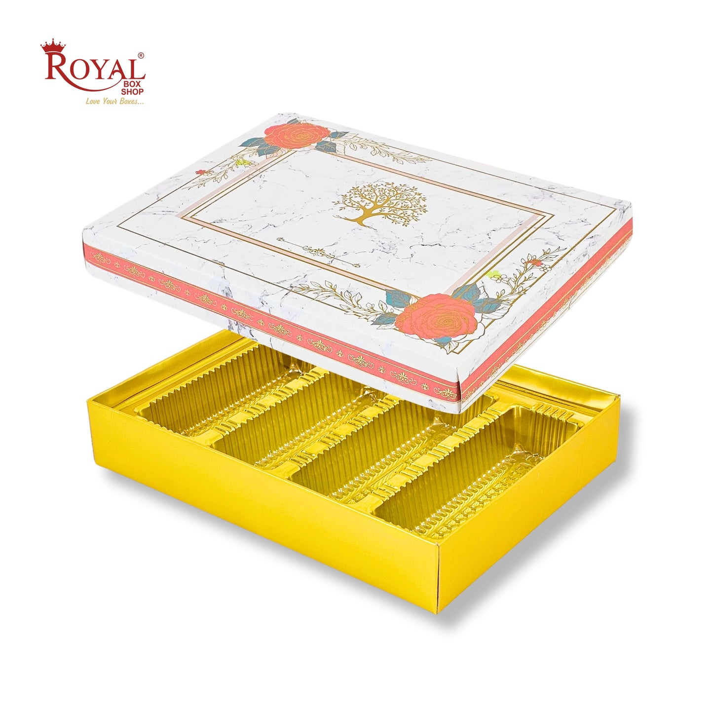 Royalboxshop® Premium Dry Fruit, Sweets & Laddoo Box Packaging I RBF 2608 D2