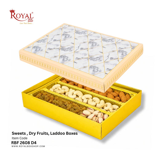Royalboxshop® Premium Dry Fruit, Sweets & Laddoo Box Packaging I RBF 2608 D4